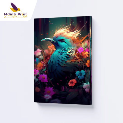 Tableau décoratif - Oiseau coloré